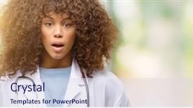  Presentation with doctor african - Presentation having african american doctor woman medical background and a  colored foreground