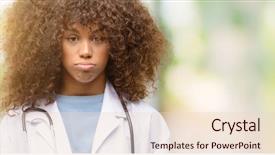  Presentation with doctor african - PPT layouts enhanced with african american doctor woman medical background and a lemonade colored foreground