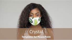  Presentation with african cloth - Amazing PPT theme having african-american-female-in-ornamental backdrop and a coral colored foreground