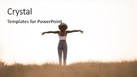  Presentation with black girl - Cool new theme with african american free - young beautiful black girl laughs backdrop and a white colored foreground