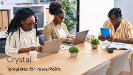  Presentation with african american business - 