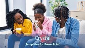  Presentation with african american sex - Theme with african-american-friends-drinking-coffee background and a ocean colored foreground