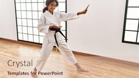  Presentation with kimono - Theme having african-american-girl-wearing-kimono background and a lemonade colored foreground