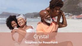  Presentation with grandparents - Slides having african-american-grandparents-and-grandchildren background and a  colored foreground