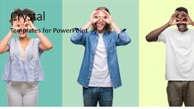  Presentation with chinese american - PPT theme consisting of african american hispanic and chinese background and a mint green colored foreground