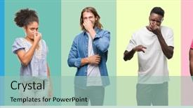  Presentation with chinese american - PPT layouts with african american hispanic and chinese background and a mint green colored foreground