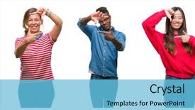  Presentation with chinese american - Cool new presentation theme with african american hispanic and chinese backdrop and a light blue colored foreground