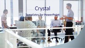  Presentation with african american leadership - Amazing presentation theme having african american leadership training - business meeting in a modern backdrop and a sky blue colored foreground