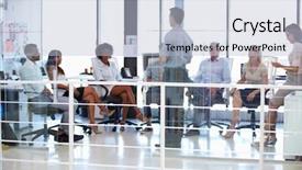  Presentation with african american leadership - Beautiful slide deck featuring african american leadership training - business meeting in a modern backdrop and a light blue colored foreground