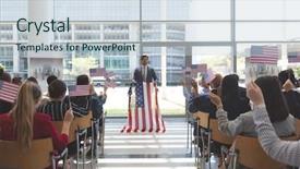  Presentation with odontology 3d view - Colorful PPT layouts enhanced with african american leadership training - front view of male speaker backdrop and a lemonade colored foreground