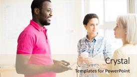  Presentation with two black women - PPT layouts with african american leadership training - side view of two young background and a lemonade colored foreground