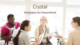  Presentation with black women - Slides enhanced with african american leadership training - three young women and black background and a cream colored foreground