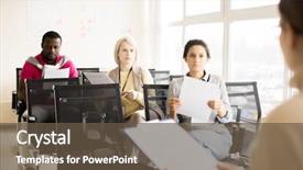  Presentation with two black women - Colorful theme enhanced with african american leadership training - two young women and black backdrop and a tawny brown colored foreground