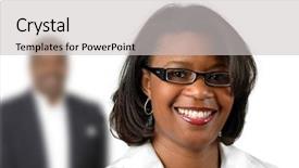  Presentation with abstract business world - Audience pleasing PPT theme consisting of african american leadeship - making strides in the business backdrop and a light gray colored foreground