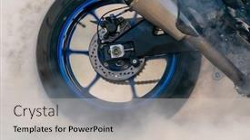  Presentation with rides - Slides enhanced with african-american-male-rides background and a light gray colored foreground