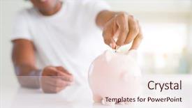  Presentation with african american couples in the mountains - Presentation theme consisting of african american man saving money background and a lemonade colored foreground