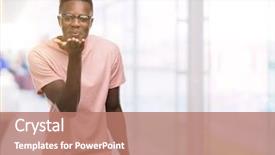  Presentation with african american sex - Cool new PPT theme with african american man wearing pink backdrop and a  colored foreground