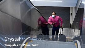  Presentation with pollution - Amazing slide deck having african-american-man-wearing backdrop and a gray colored foreground