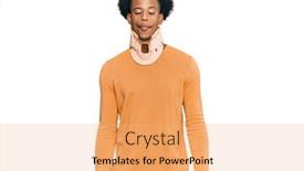  Presentation with cervical - Amazing slide set having african-american-man-with-afro backdrop and a yellow colored foreground