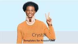  Presentation with cervical - Cool new slides with african-american-man-with-afro backdrop and a yellow colored foreground