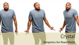  Presentation with beard - Slide deck consisting of african american man with beard background and a  colored foreground