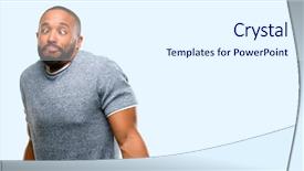  Presentation with african american doctors - Beautiful theme featuring african american man with beard backdrop and a white colored foreground