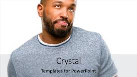  Presentation with african american mothers - Slide set featuring african american man with beard background and a  colored foreground