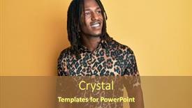  Presentation with animal print - Cool new presentation with african-american-man-with-braids backdrop and a tawny brown colored foreground
