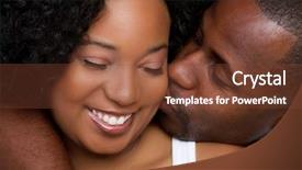  Presentation with married couple - Slide deck with african american married couples - loving black couple background and a tawny brown colored foreground