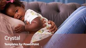  Presentation with sensuality woman black angel relaxing - Beautiful PPT layouts featuring african american motehr - woman relaxing with her toddler backdrop and a tawny brown colored foreground