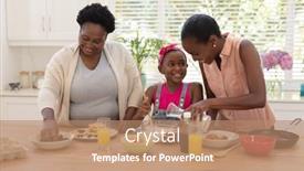  Presentation with african american grandmother - Cool new PPT layouts with african-american-mother-and-grandmother backdrop and a coral colored foreground