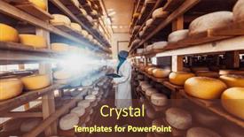  Presentation with quality product - PPT layouts featuring african-american-muslim-businesswoman-checking background and a tawny brown colored foreground