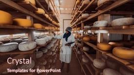  Presentation with quality product - Presentation consisting of african-american-muslim-businesswoman-checking background and a wine colored foreground