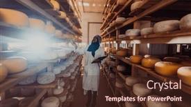  Presentation with quality product - Slide set having african-american-muslim-businesswoman-checking background and a tawny brown colored foreground