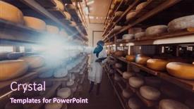  Presentation with quality product - Presentation theme with african-american-muslim-businesswoman-checking background and a wine colored foreground