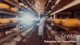  Presentation with quality product - Presentation consisting of african-american-muslim-businesswoman-checking background and a  colored foreground