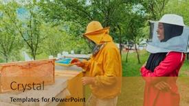  Presentation with muslim women - Slide deck having african-american-muslim-women background and a gold colored foreground