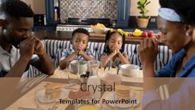  Presentation with african american religion - Presentation theme enhanced with african-american-parents-and-children background and a coral colored foreground