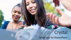  Presentation with asian music - Colorful presentation theme enhanced with  backdrop and a  colored foreground