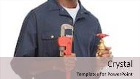  Presentation with african american weddig - Presentation theme with african american plumber background and a light gray colored foreground