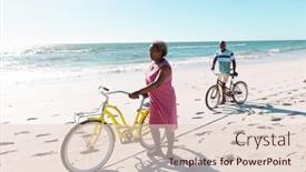  Presentation with space travel - Presentation theme enhanced with african-american-senior-couple background and a lemonade colored foreground