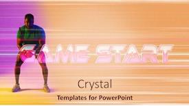  Presentation with tennis - Presentation theme enhanced with african-american-tennis-player background and a lemonade colored foreground