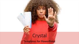  Presentation with african american collaboration - Amazing PPT layouts having african american tourist woman holding backdrop and a  colored foreground