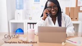  Presentation with african american business - 