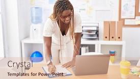  Presentation with african american business - 