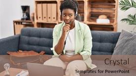  Presentation with african american woman question - 