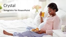  Presentation with african people - Cool new presentation with african american woman drinking orange backdrop and a white colored foreground