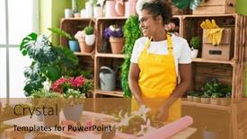  Presentation with flower woman - 