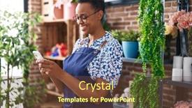  Presentation with colonoscopy african american patient - Theme featuring african-american-woman-florist-smiling background and a tawny brown colored foreground