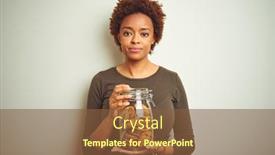  Presentation with generational african american culture and food - Slides featuring african american woman holding jar of chocolate chips cookies over isolated background with a confident expression on smart face thinking serious background and a tawny brown colored foreground